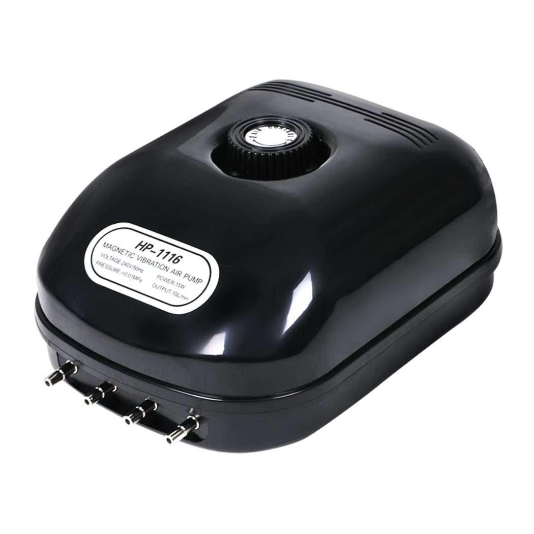 Aquarium Air Pump 4 Outlet Oxygen Aqua Fountain tank