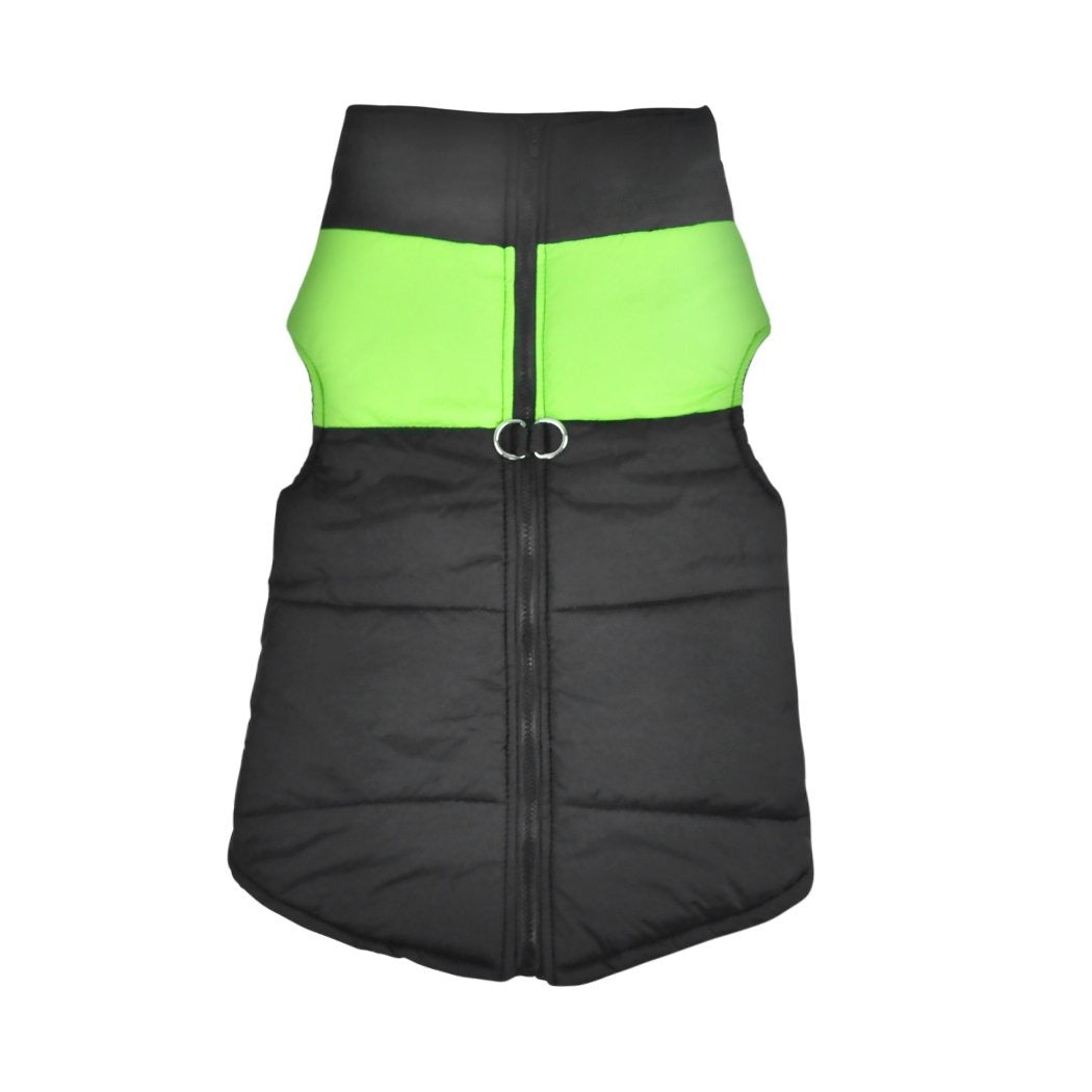 PaWz PaWz Dog Winter Jacket Padded  Pet Clothes Windbreaker Vest Coat 2XL Green