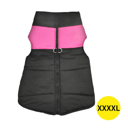PaWz Dog Winter Jacket Padded Pet Clothes Windbreaker Vest Coat 4XL Pink
