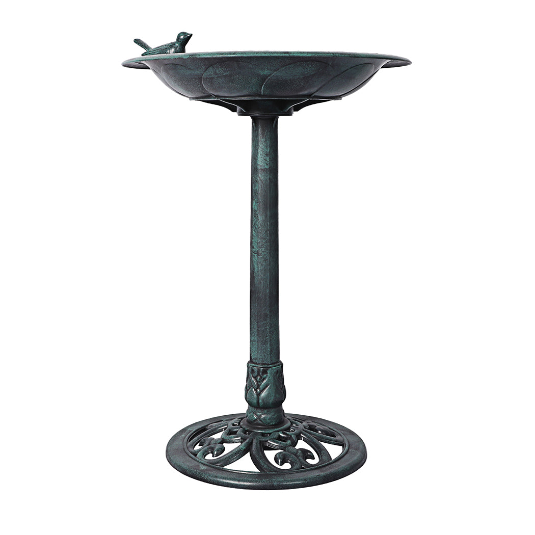 Premium quality 2PC  Bird Bath Feeder Food Station -Green