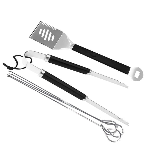  6Pcs BBQ Tool Set Stainless Steel Outdoor Barbecue