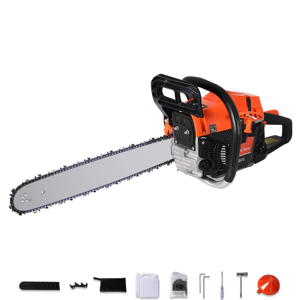  Chainsaw Commercial E-Start Pruning Petrol Chain Saw Wood