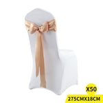 50x Satin Chair Sashes Cloth Cover