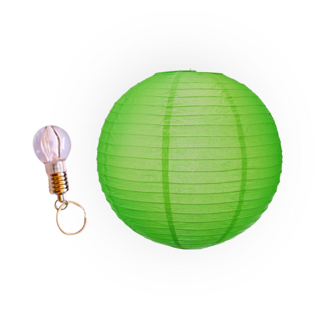 12" Paper Lanterns Green Colour