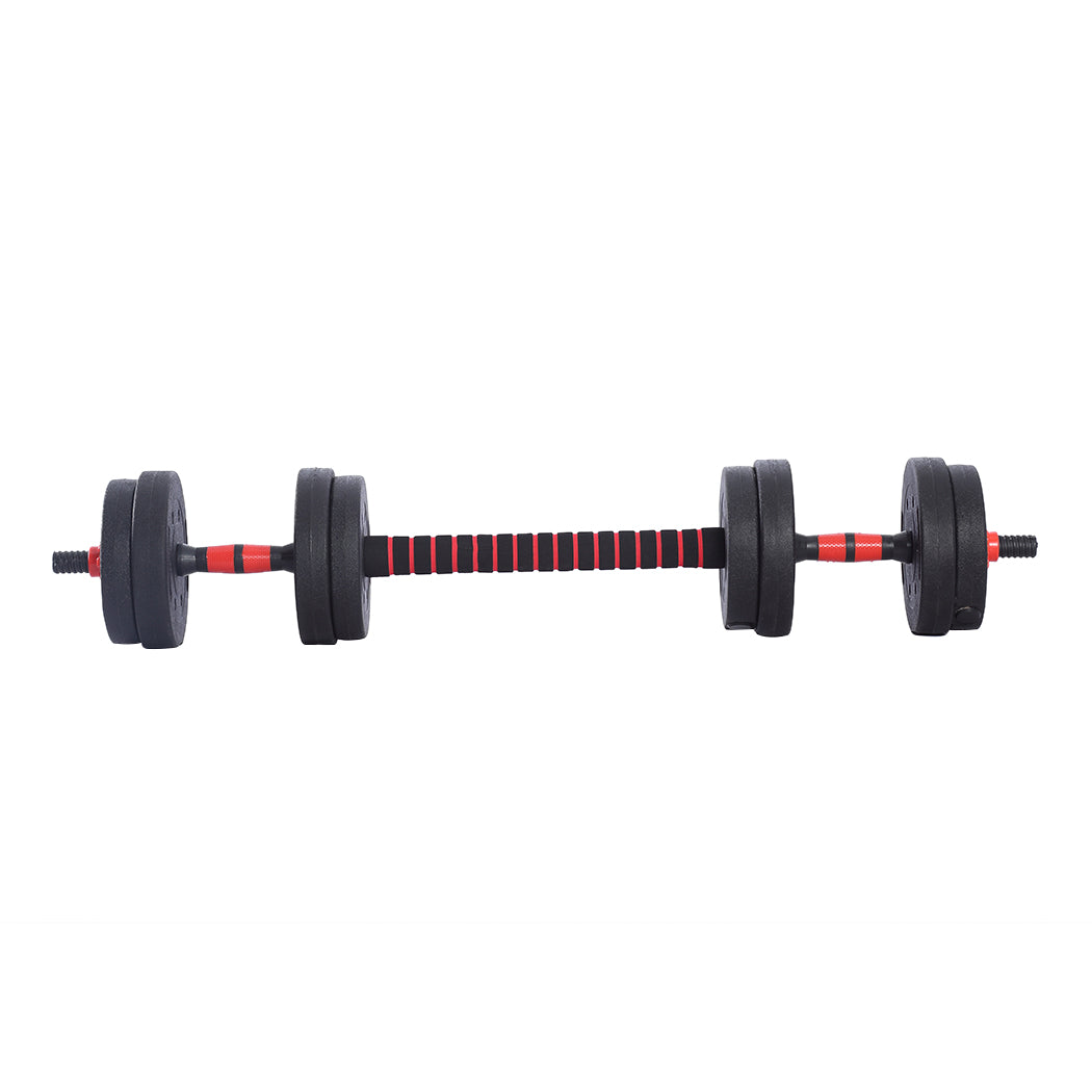 10KG Adjustable Rubber Fitness Dumbbells 
