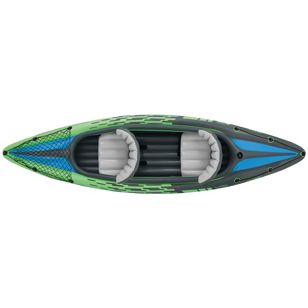 Kayak Boat Inflatable K2 Sports Challenger 2 Seat Floating Oars River Lake