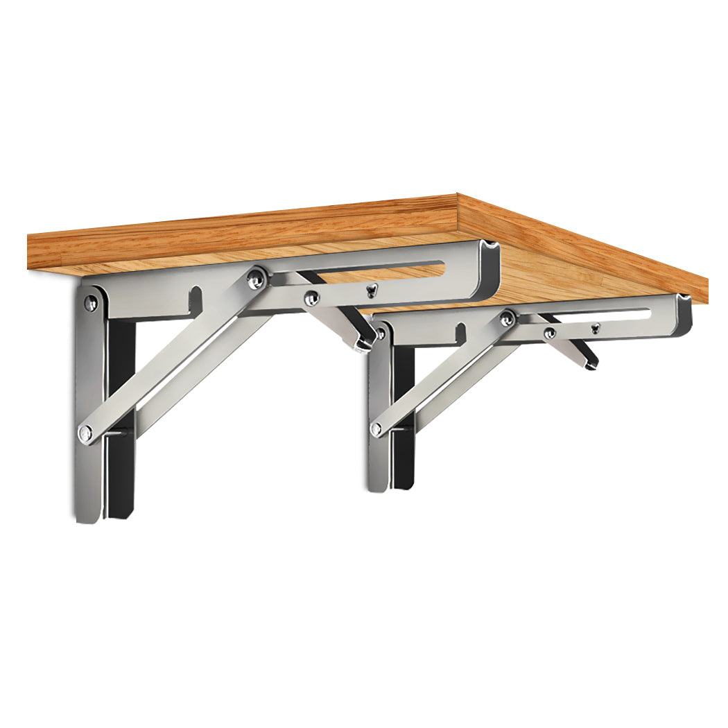 2Pcs 16" Folding Wall Shelf Bench