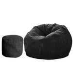 Bean Bag Chair Cover Home Game Seat Sofa Cover Large With Foot Stool