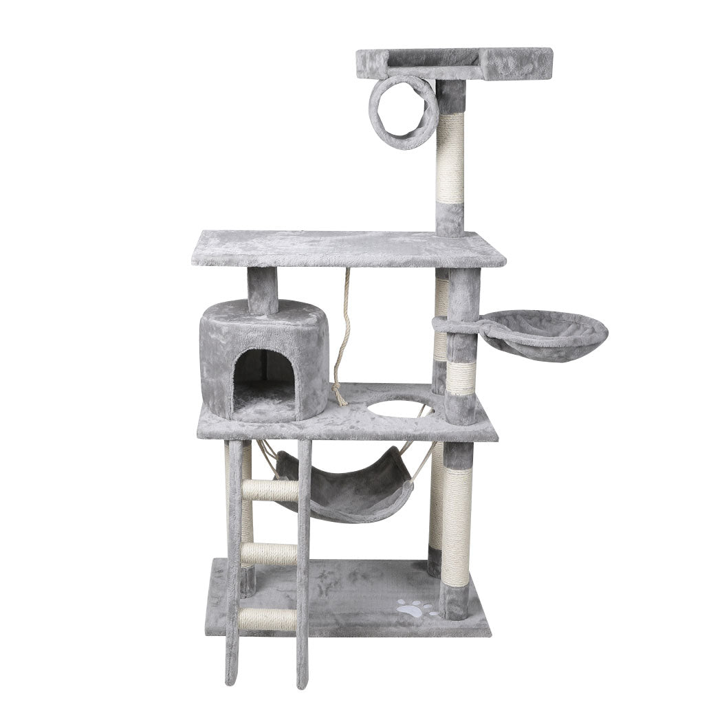 Cat Tree Beastie Scratching Post Pet Scratcher Condo Tower 140cm Grey
