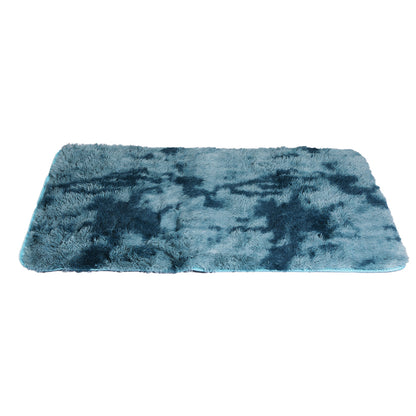 Floor Rug Shaggy Rugs Soft Large Carpet Area Tie-dyed 200x300cm Blue