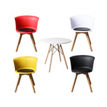 solid beech 4Pcs Office MeetingTable Chair Set