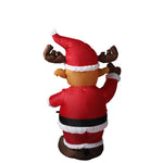 Inflatable Christmas Decor Santa Reindeer 1.35M LED Lights Xmas Party