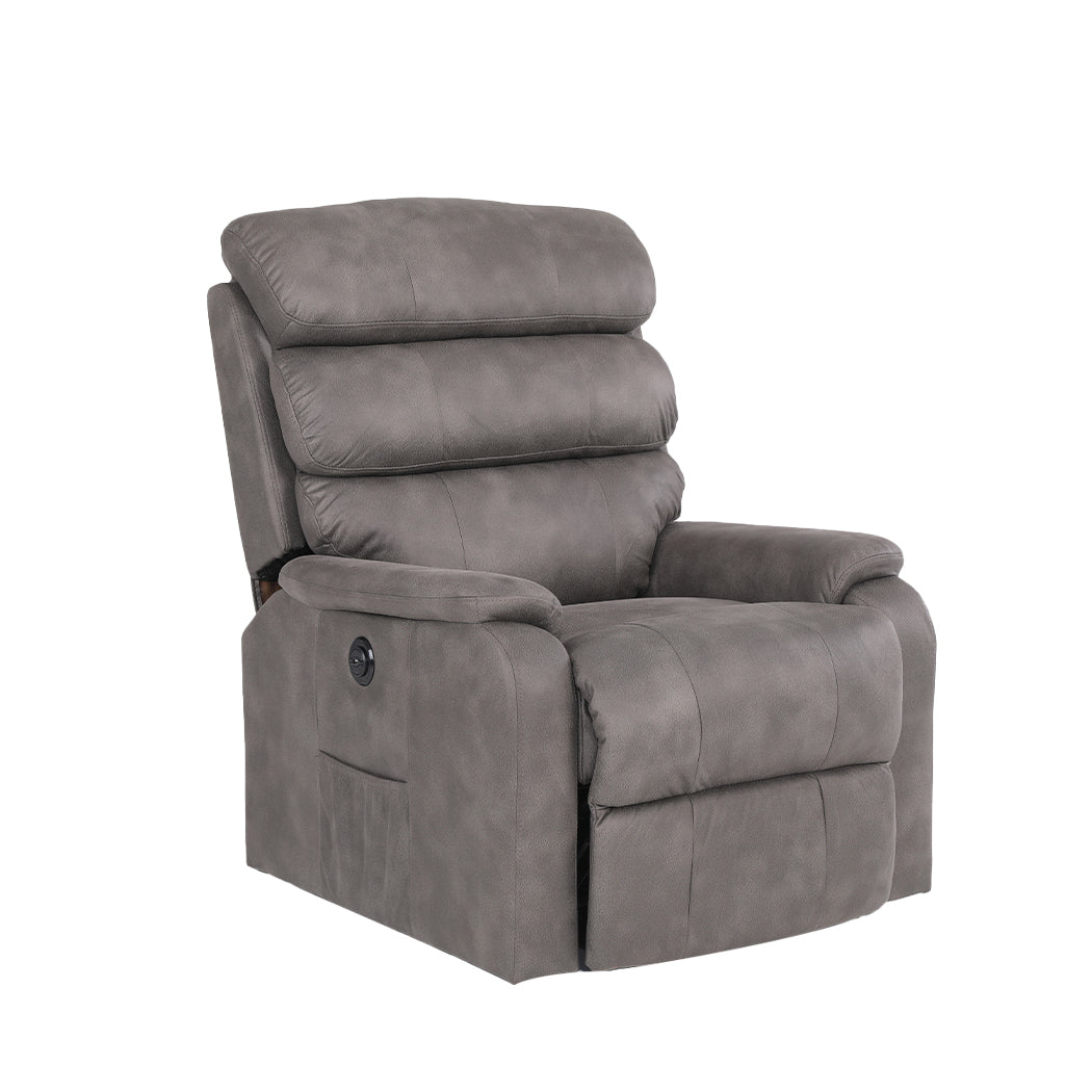 Recliner Chair Electric Lift Chair Armchair Lounge Sofa Grey USB Charge