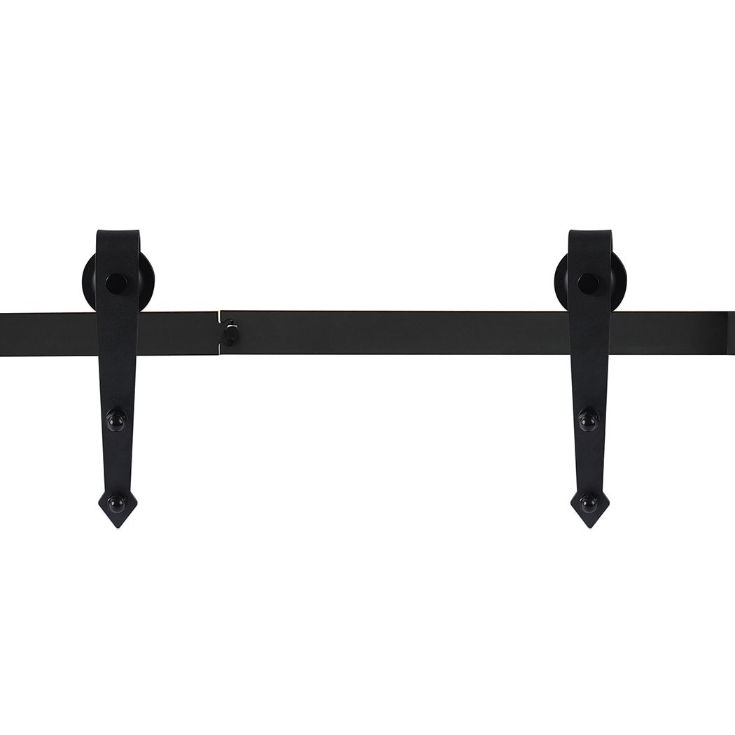 Sliding Barn Wood Door Hardware Kit Carbon Steel Single