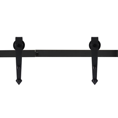 Sliding Barn Wood Door Hardware Kit Carbon Steel Single