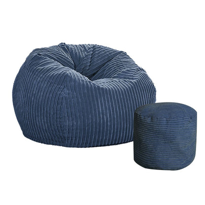 Bean Bag Chair Cover With Foot Stool Home Game