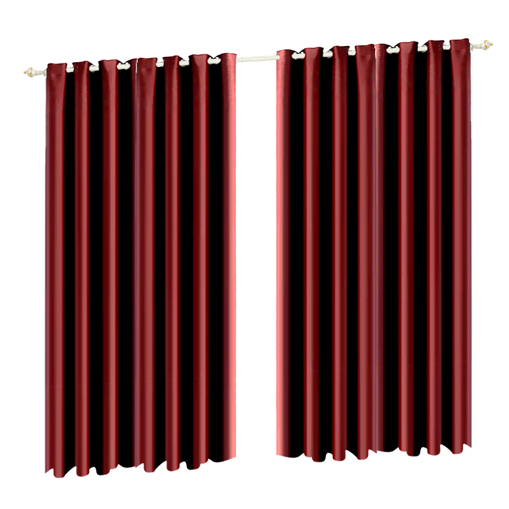 2x Blockout Curtains Room Darkening 300x230cm