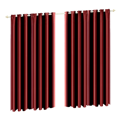 2x Blockout Curtains Room Darkening 300x230cm