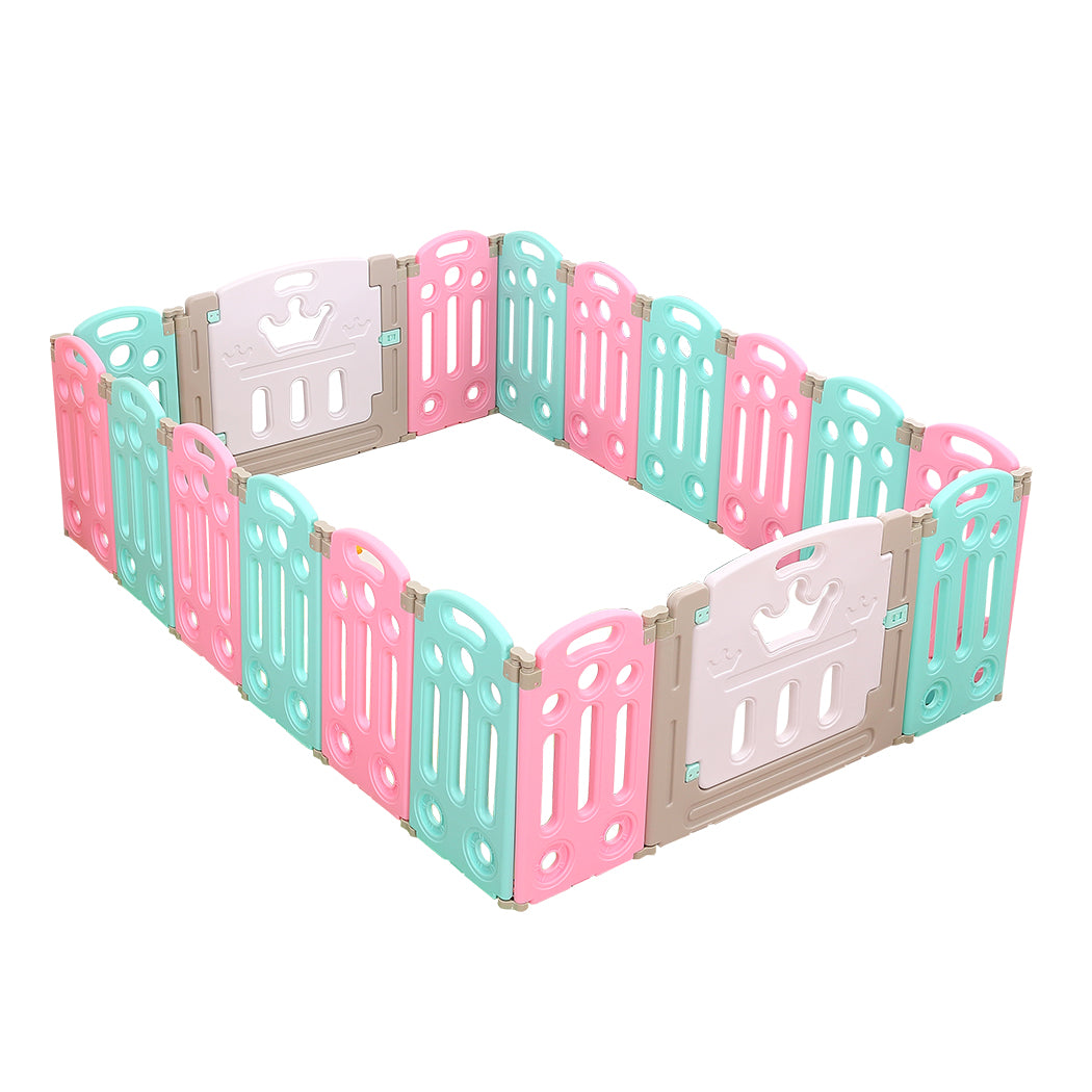 BoPeep Kids Playpen Baby Safety Gates Kid Play Pen Toddler Fence Room 14 Panels