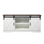 TV Cabinet Entertainment Unit Stand Wooden Table Sliding Barn Door