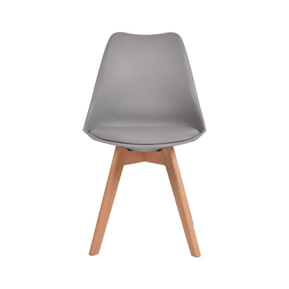 2x Retro Replica Leather Dining Chair