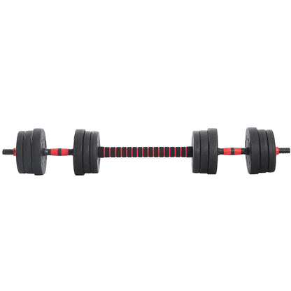 20KG Adjustable Rubber Fitness Dumbbells 
