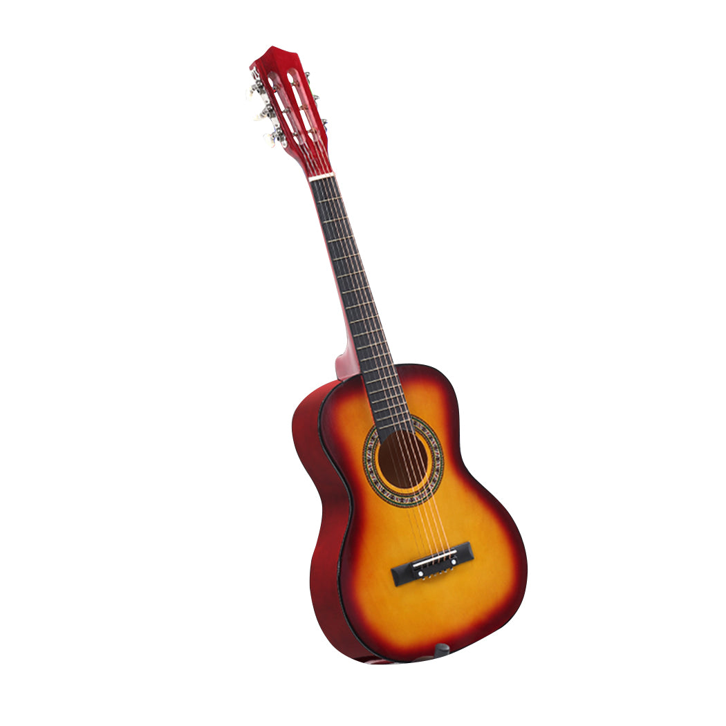 Solid Eco-Rosewood 34 Inch Wooden Folk Acoustic Guitar
