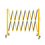Expandable Portable Safety Barrier With Castors 350cm Retractable Isolation Fence