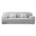 Easy Fit Stretch Couch Sofa Slipcovers Protectors Covers 3 Seater Grey