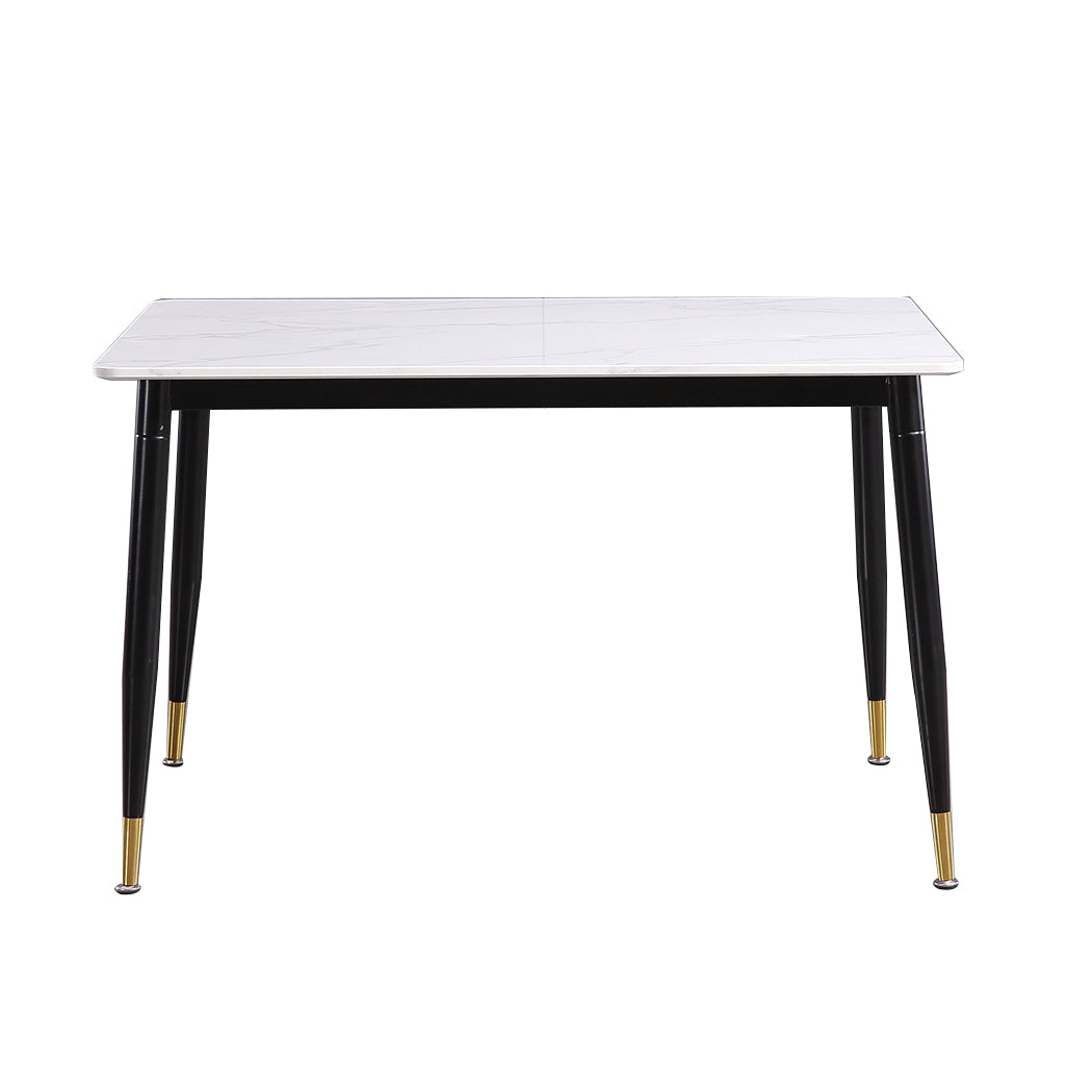 Metal Dining Table Legs Steel White