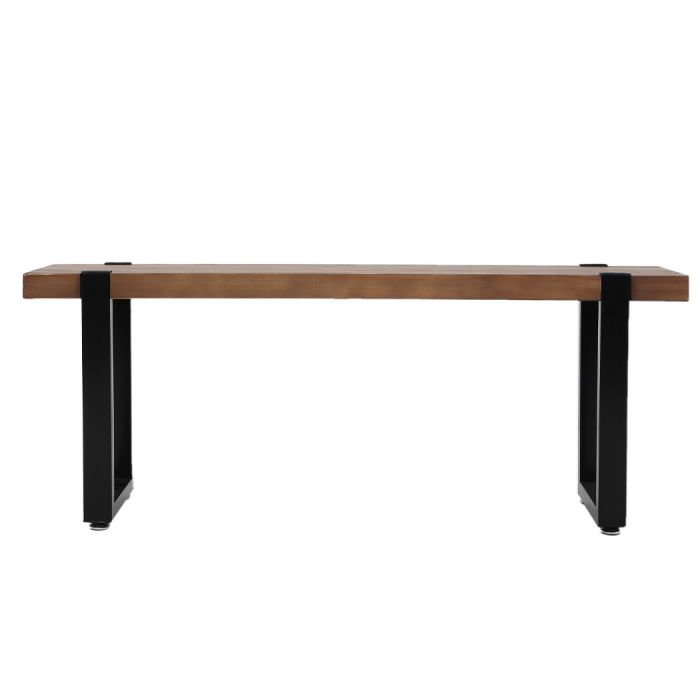 2x Wooden Kitchen Outdoor Garden Dining Chairs Bench