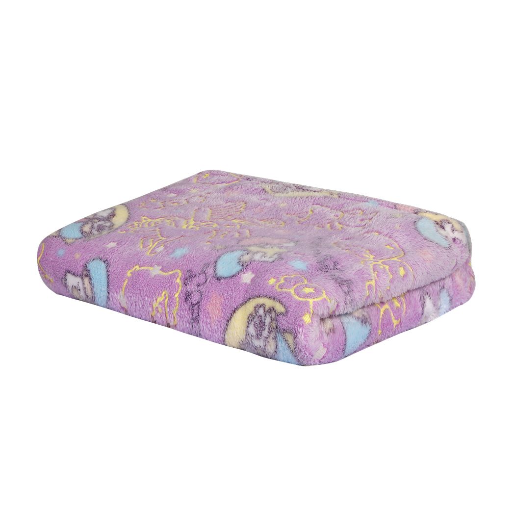 Throw Blanket Soft Warm Large Sofa Flannel Glow in the Dark L/M