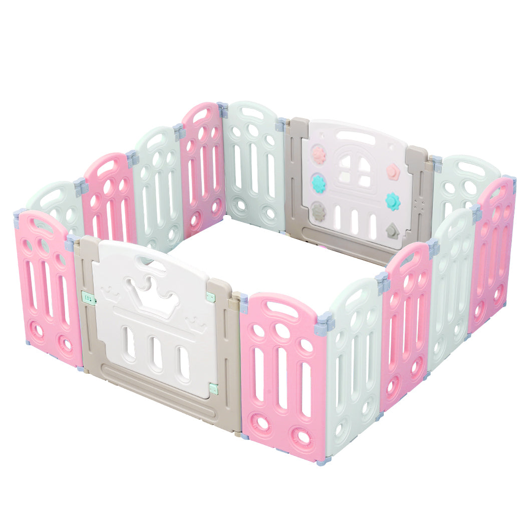 14 Panels Kids Safety Gates Playpen