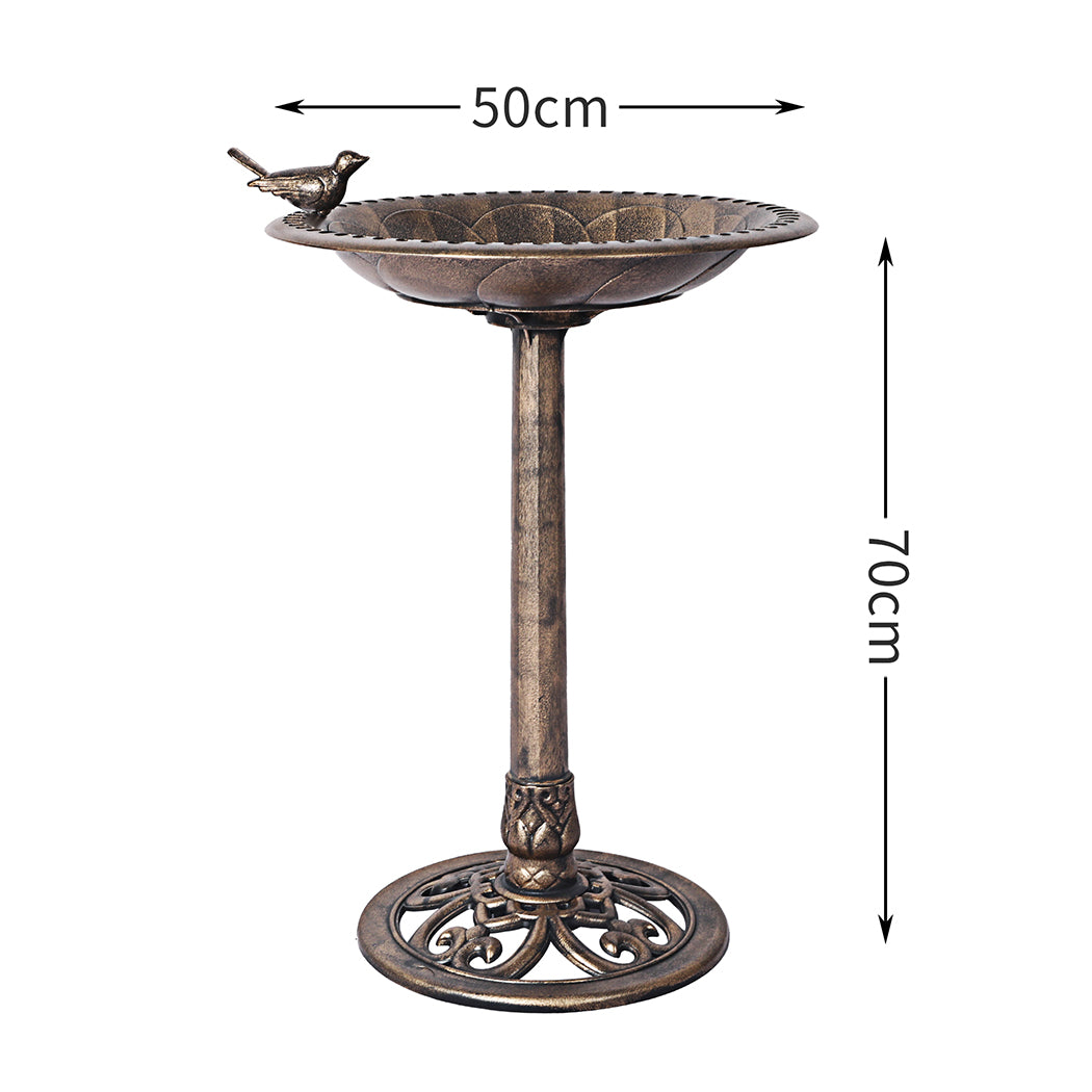 Premium quality 2PC  Bird Bath Feeder Food Station- Bronze
