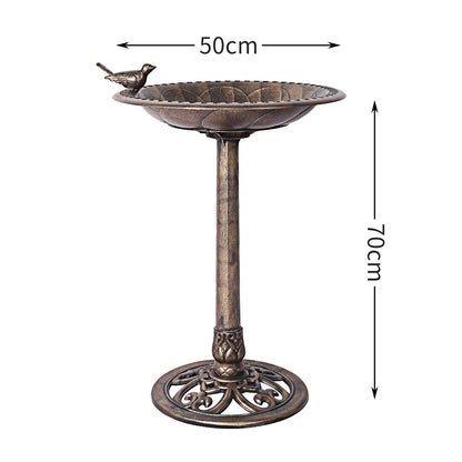 Premium quality 2PC  Bird Bath Feeder Food Station- Bronze