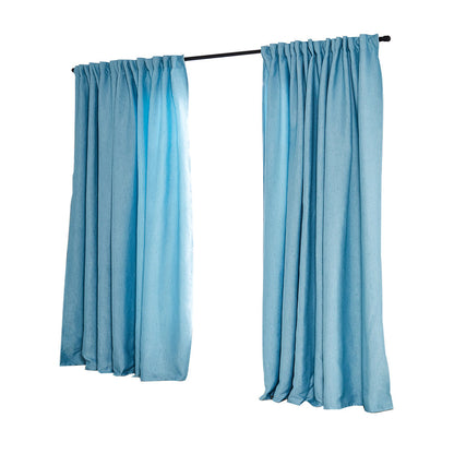 2X Blockout Premium quality Curtains blue180CM x 230CM
