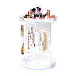 Makeup Organiser Acrylic Rotating Cosmetic Organizer Holder Clear Display Drawer