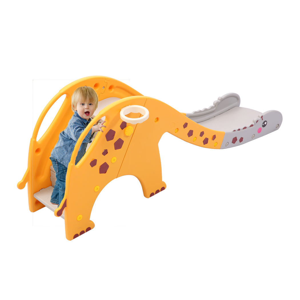 Kids Slide 160cm Extra Long Play Set Yellow
