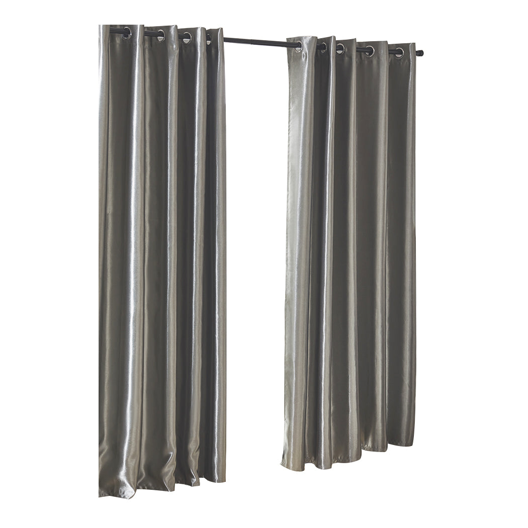 Bedroom Blockout Curtains Grey 140CM x 244CM