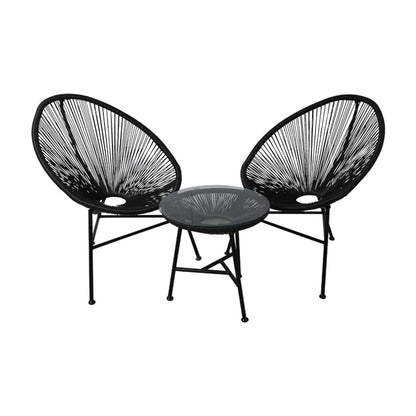 3Pcs Outdoor Chairs Bench 

