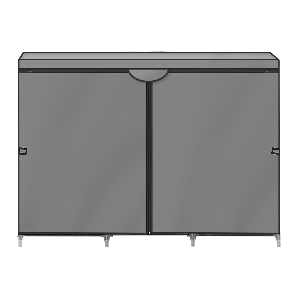 Shoe Rack DIY Portable Storage Cabinet Organiser Stackable Shelf Organizer Grey