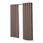 3 Layers Eyelet Blockout Curtains 180x230cm Taupe