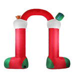 Christmas Inflatable Decor Stocking Arch 3M LED Lights Xmas Party