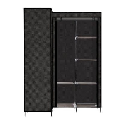 Portable Wardrobe Storage Cloth Organiser Unit Shelf Rack
