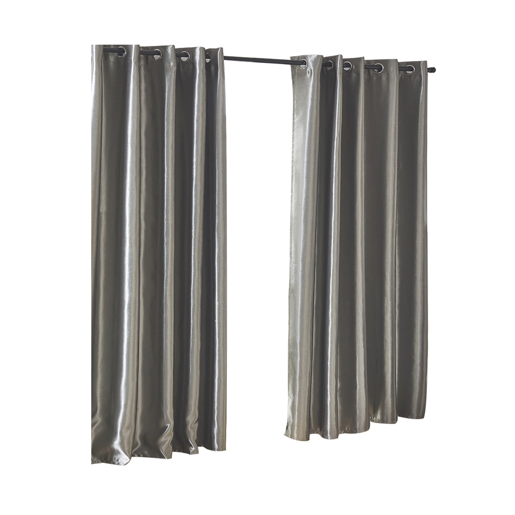 Bedroom Blockout Curtains Grey 180CM x 213CM