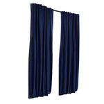 2X Blockout Curtains 240cm x 230cm- Navy