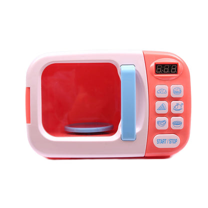 32x Kids Kitchen Play Set Electric Microwave - Pink 
