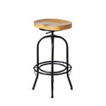 Wooden Barstools Swivel Vintage Chair