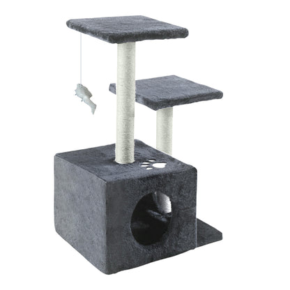 0.6M Cat Scratching Post Tree Grey