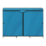 Shoe Rack DIY Portable Storage Cabinet Organiser Stackable Shelf Organizer Blue